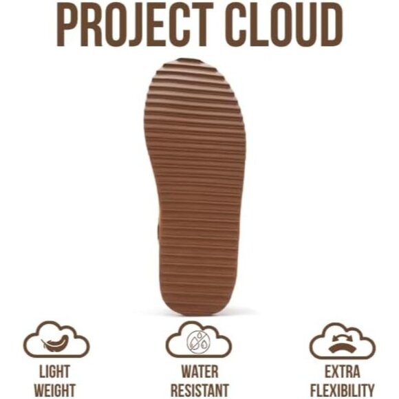 ⚡Women Chestnut Suede Leather Fleece Lining Memory Foam Cushion Slip On Slipper - Picture 5 of 5